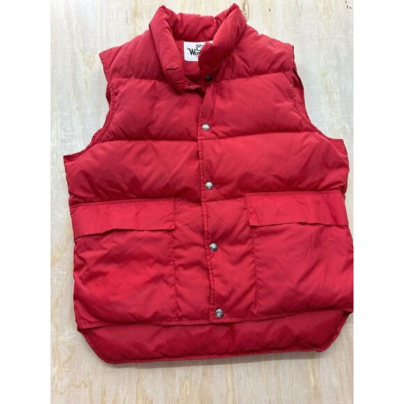 Woolrich Jackets & Blazers - Vtg Woolrich Down Quilted Puffer Vest Red Women's Medium w/ Pockets M Warm